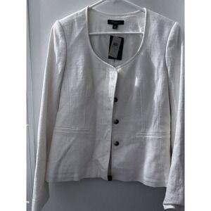 Ann‎ Taylor Women Ivory Jacket 4 NWT
